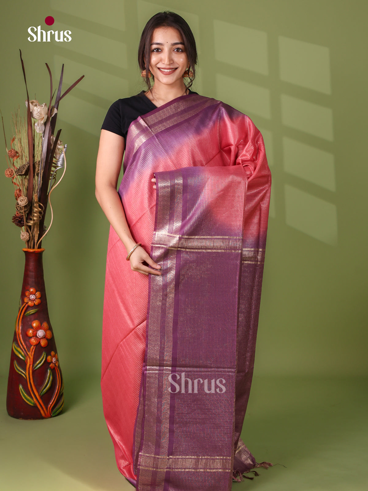 Semi Tussar Saree - EI05071