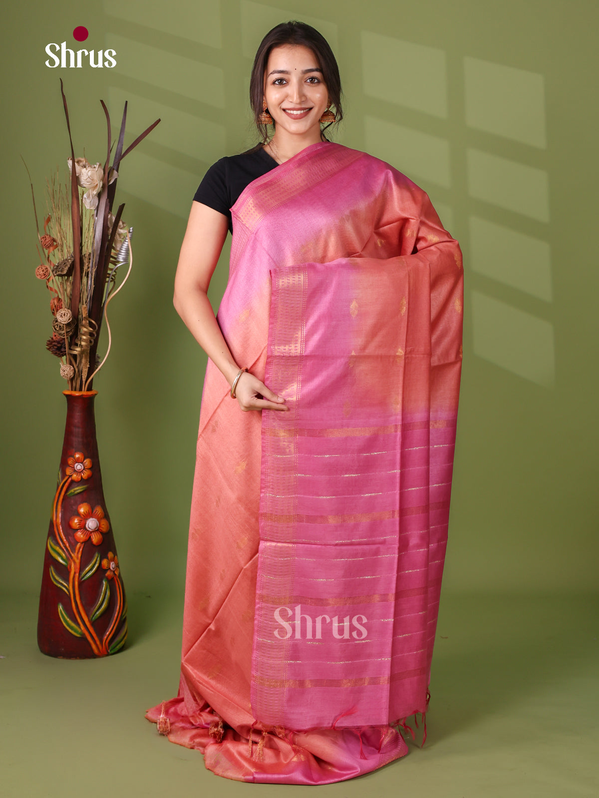 Semi Tussar Saree - EI05072