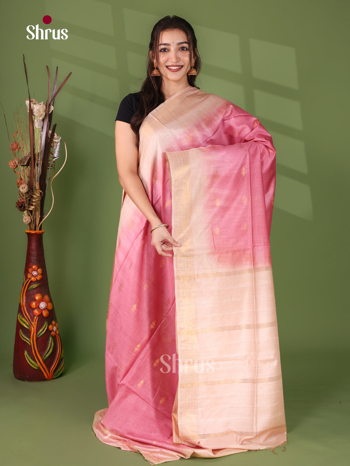 Semi Tussar Saree - EI05074