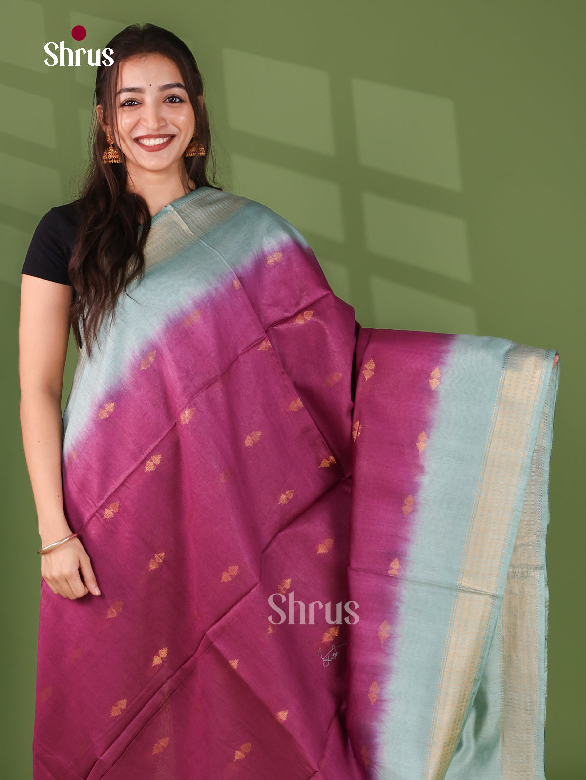 Semi Tussar Saree - EI05076