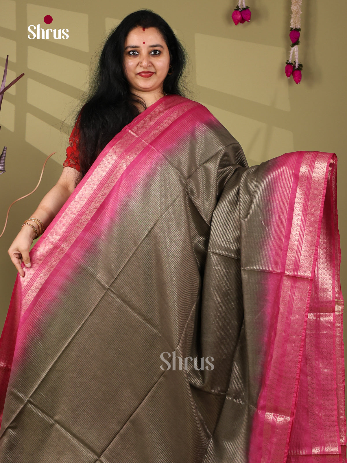 Semi Tussar Saree - EI05082