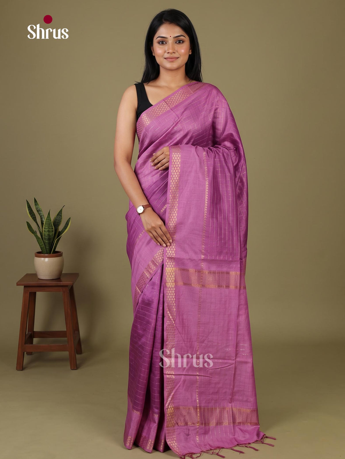 Semi Tussar Saree - EI05084