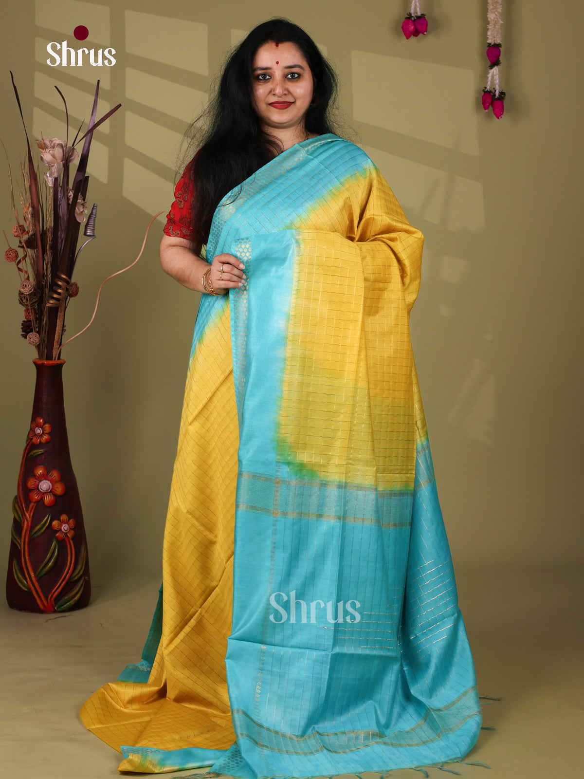 Semi Tussar Saree - EI05085