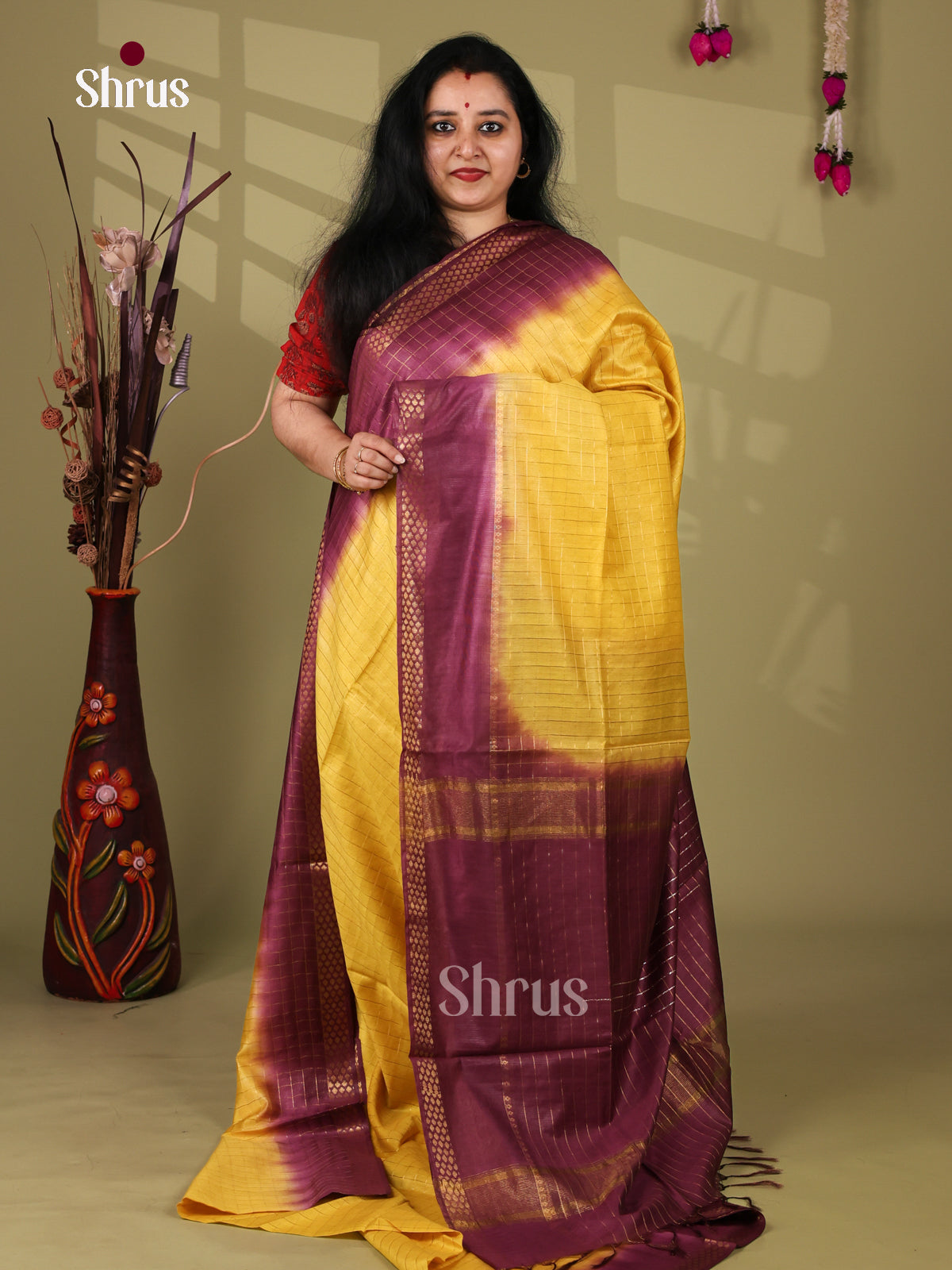 Semi Tussar Saree - EI05086