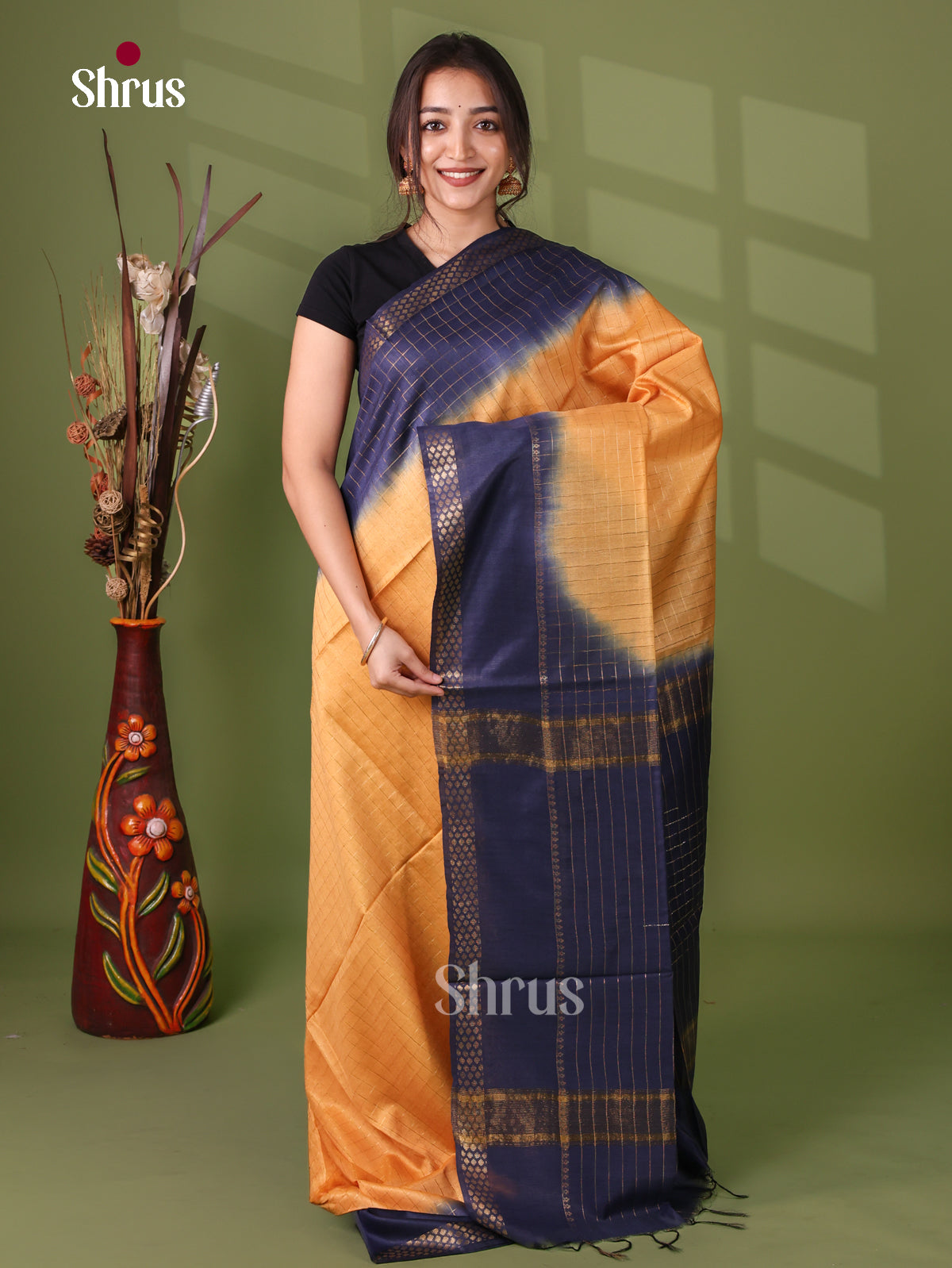 Semi Tussar Saree - EI05088