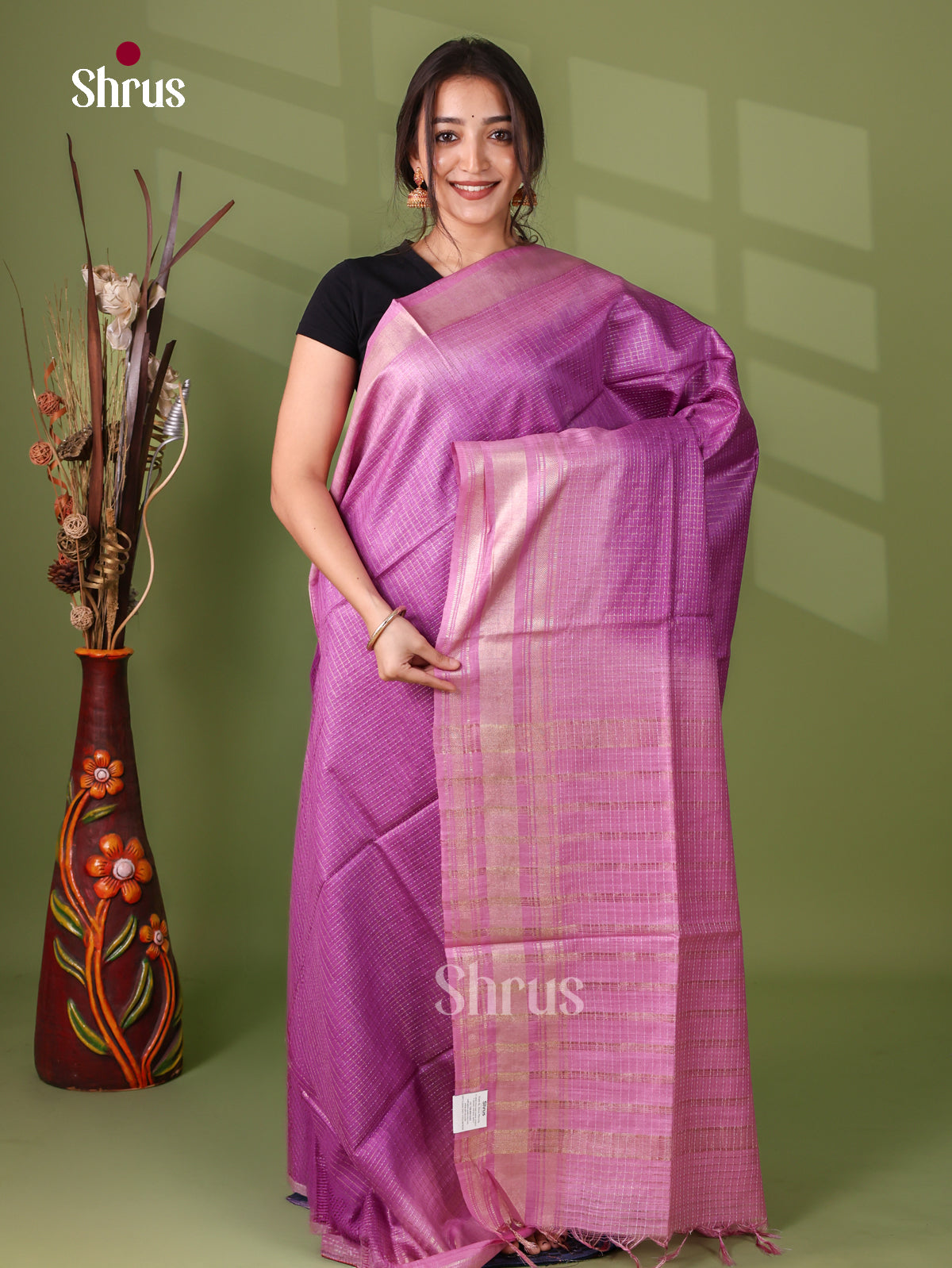 Semi Tussar Saree - EI05093