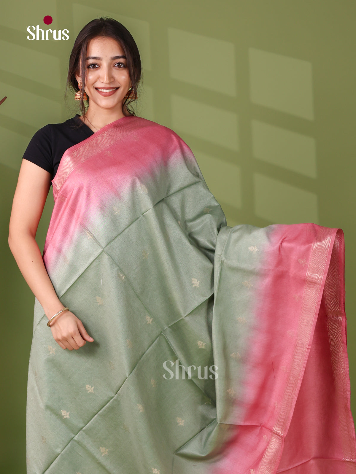 Semi Tussar Saree - EI05143