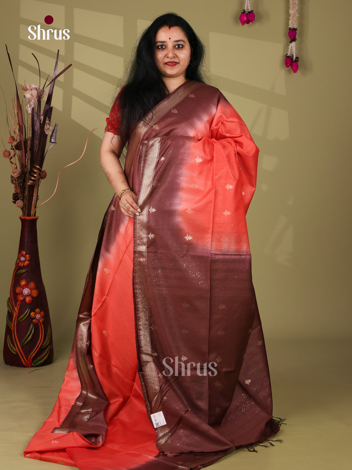 Semi Tussar Saree - EI05145