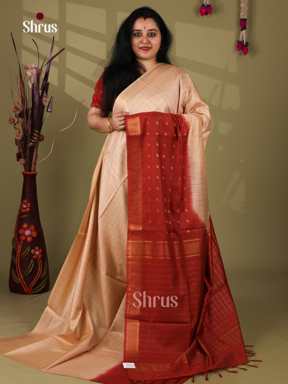 Semi Tussar Saree - EI05151