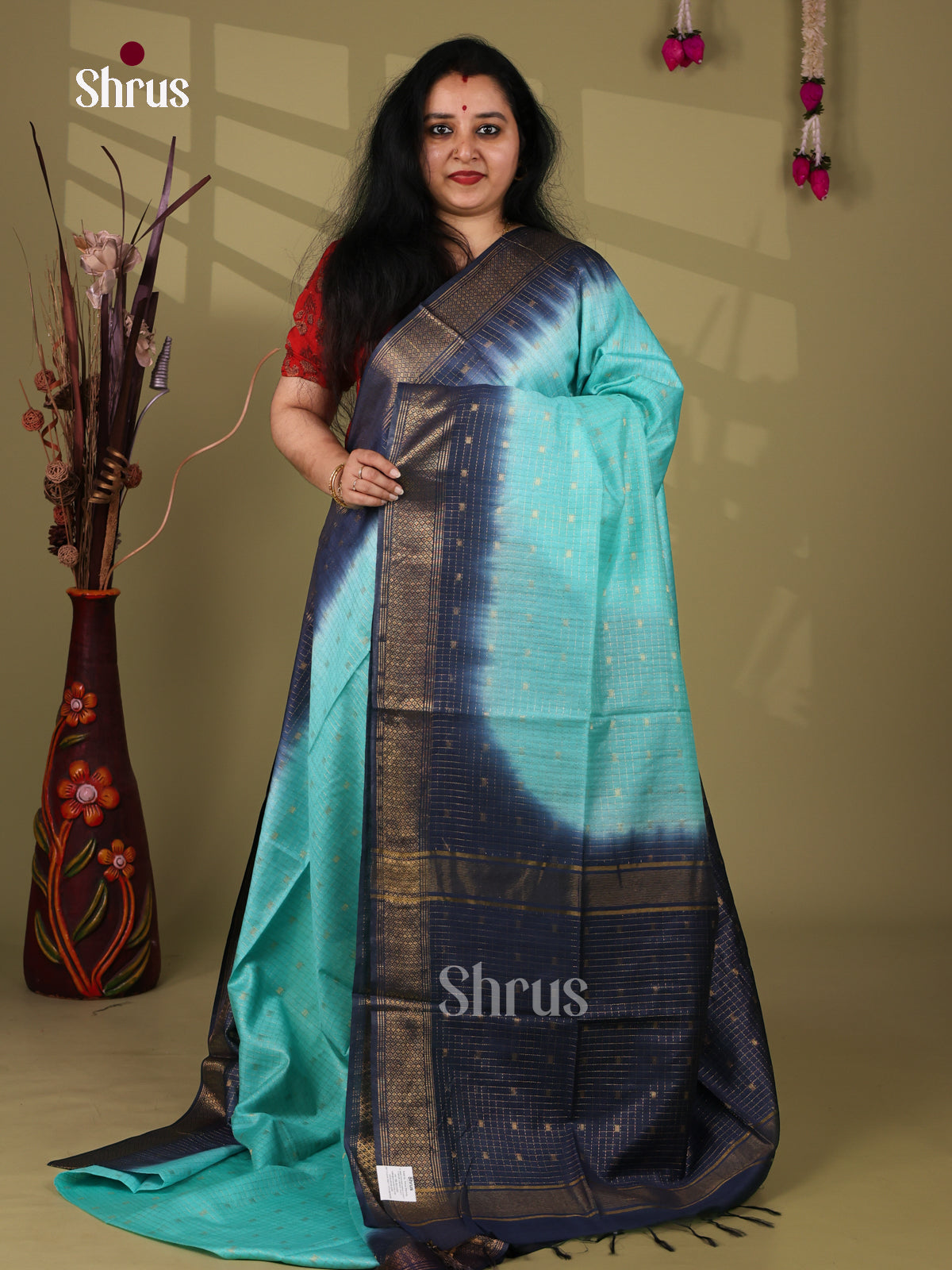 Semi Tussar Saree - EI05153
