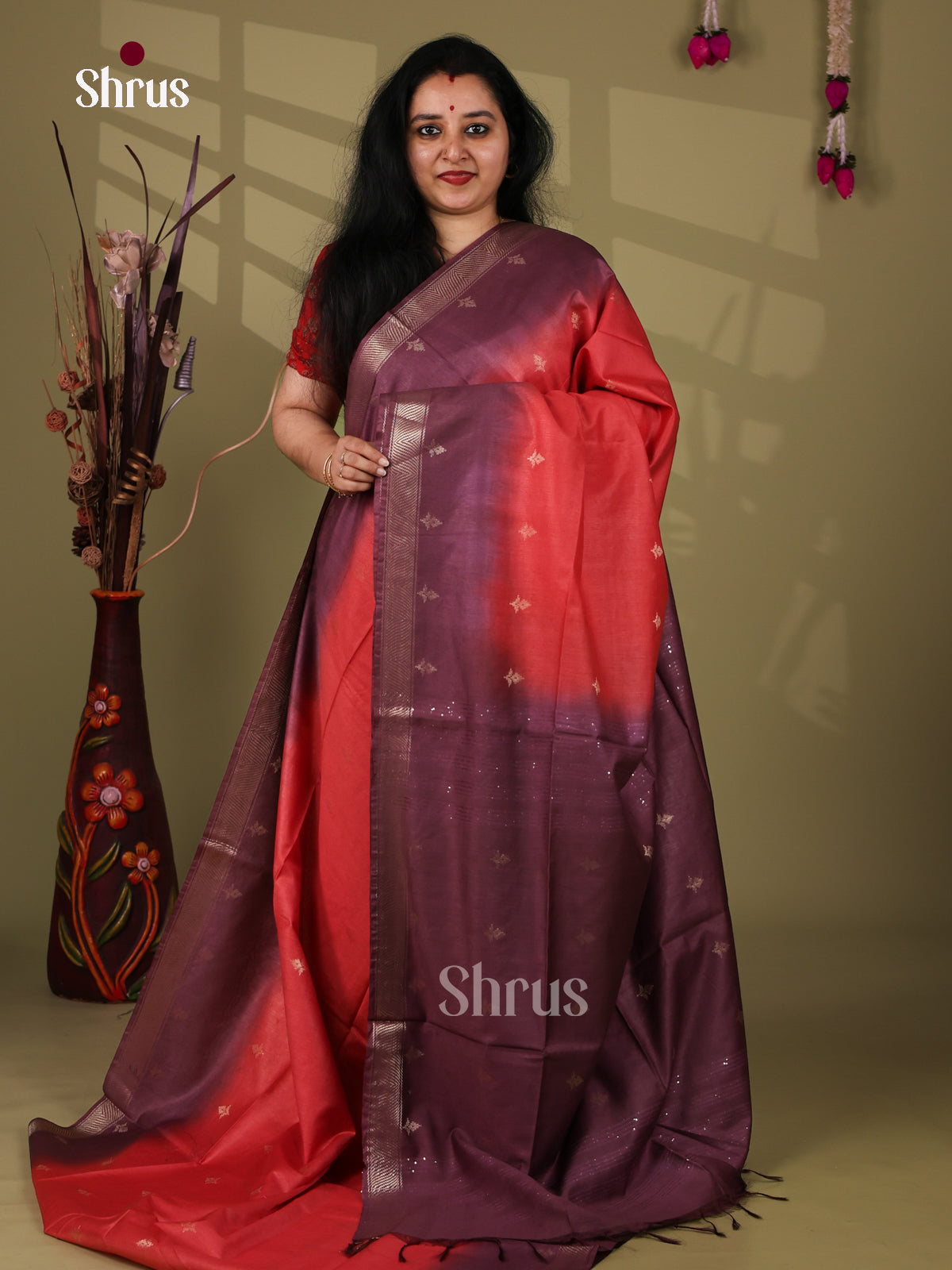 Semi Tussar Saree - EI05158