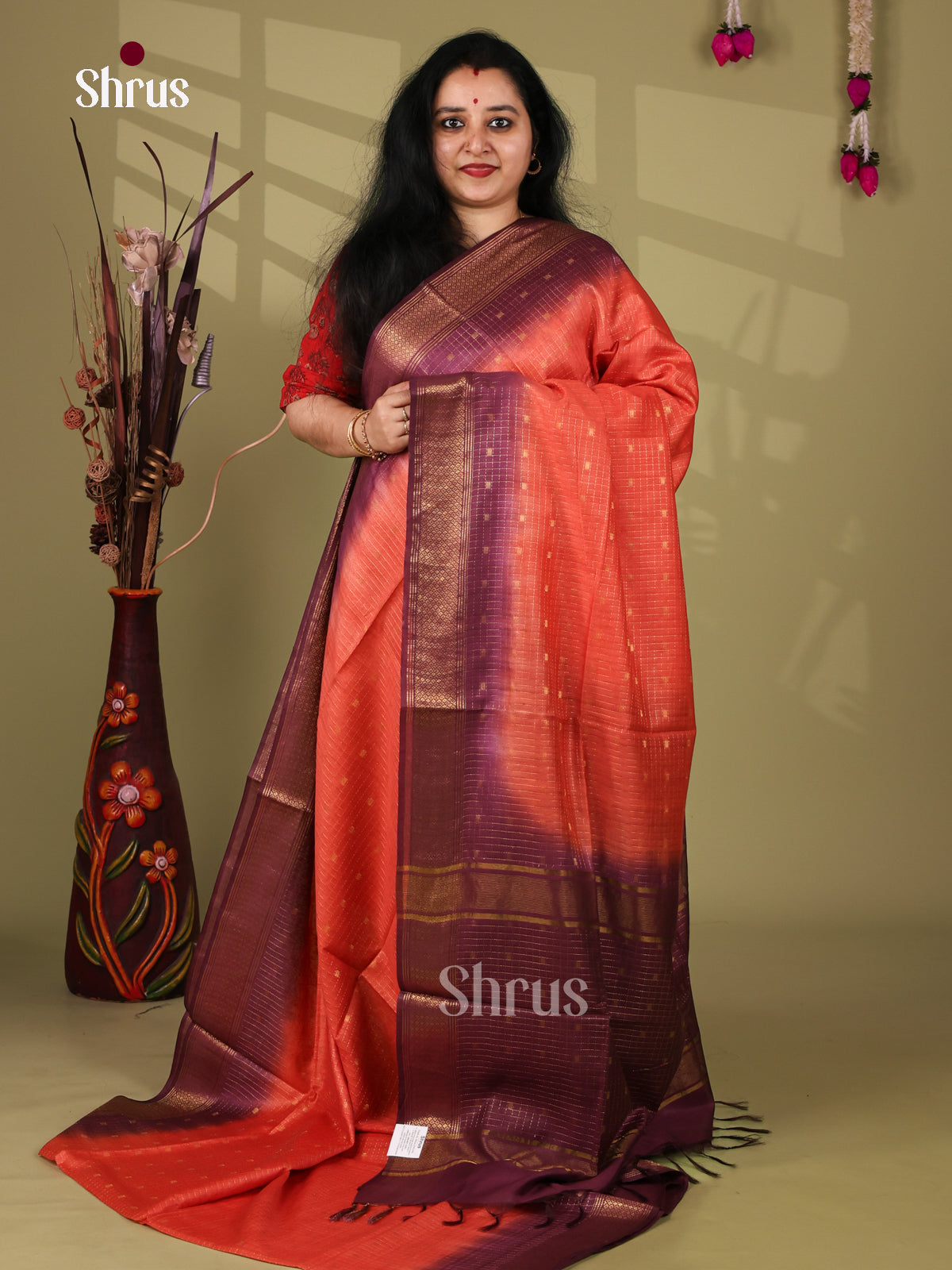 Semi Tussar Saree - EI05159