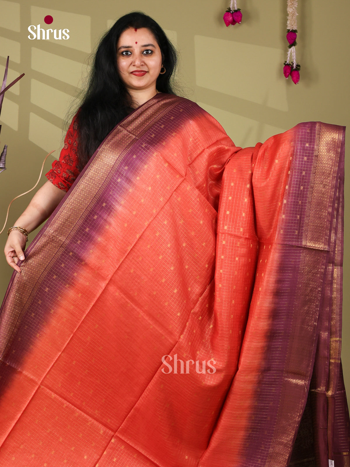 Semi Tussar Saree - EI05159