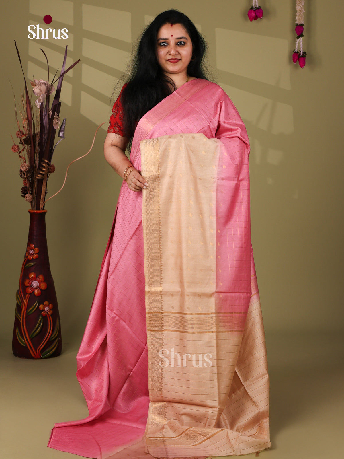 Semi Tussar Saree - EI05161