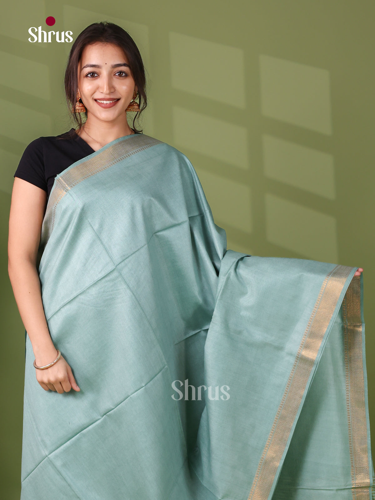 Semi Tussar Saree - EI05162