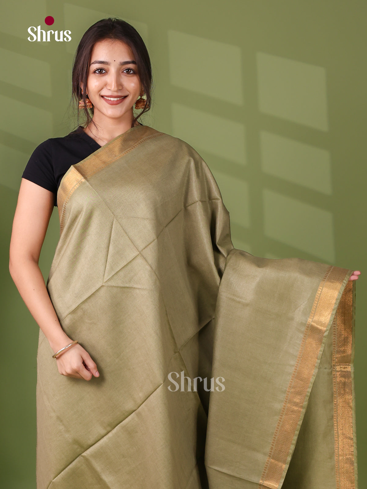Semi Tussar Saree - EI05166