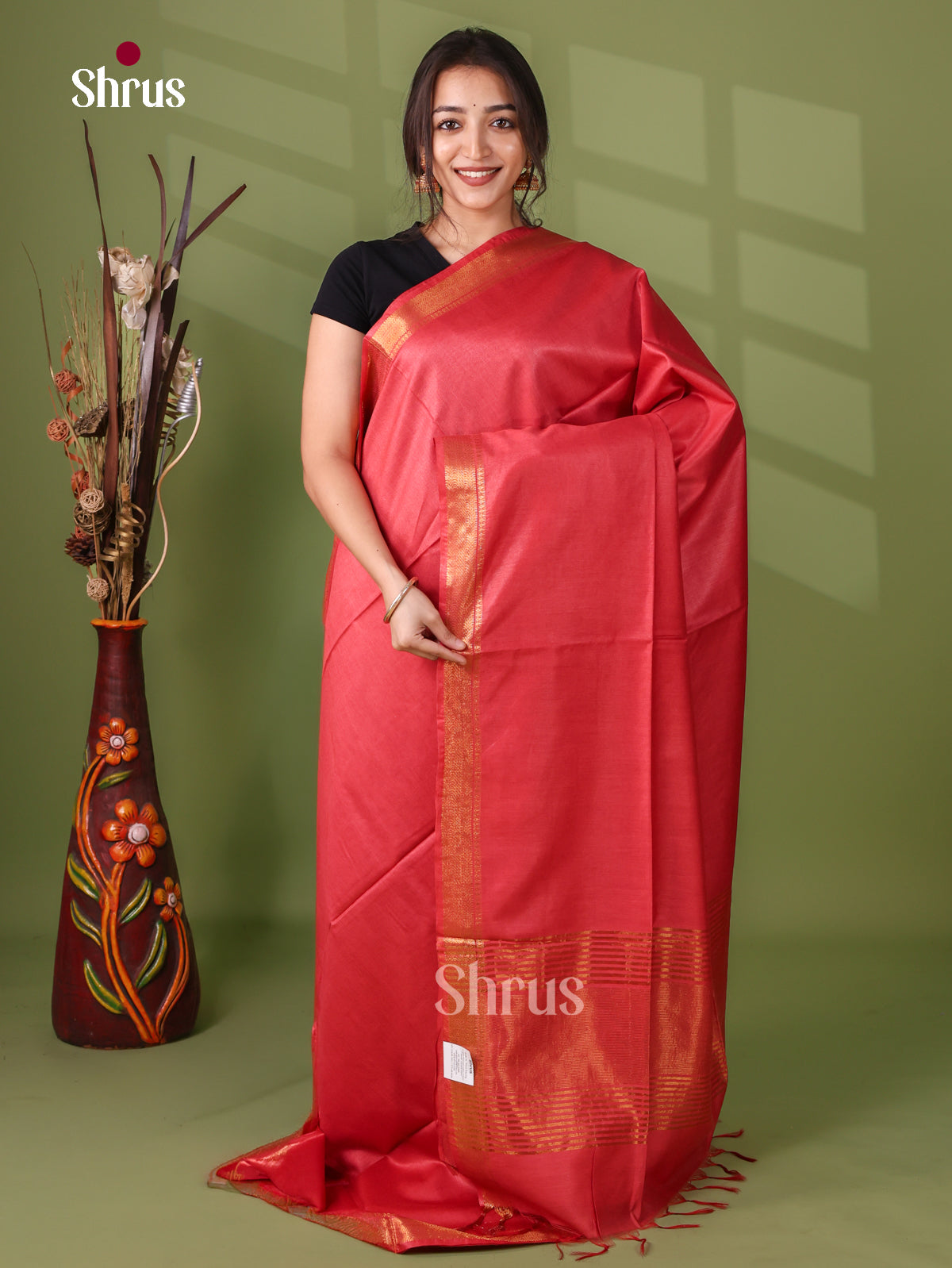 Semi Tussar Saree - EI05171