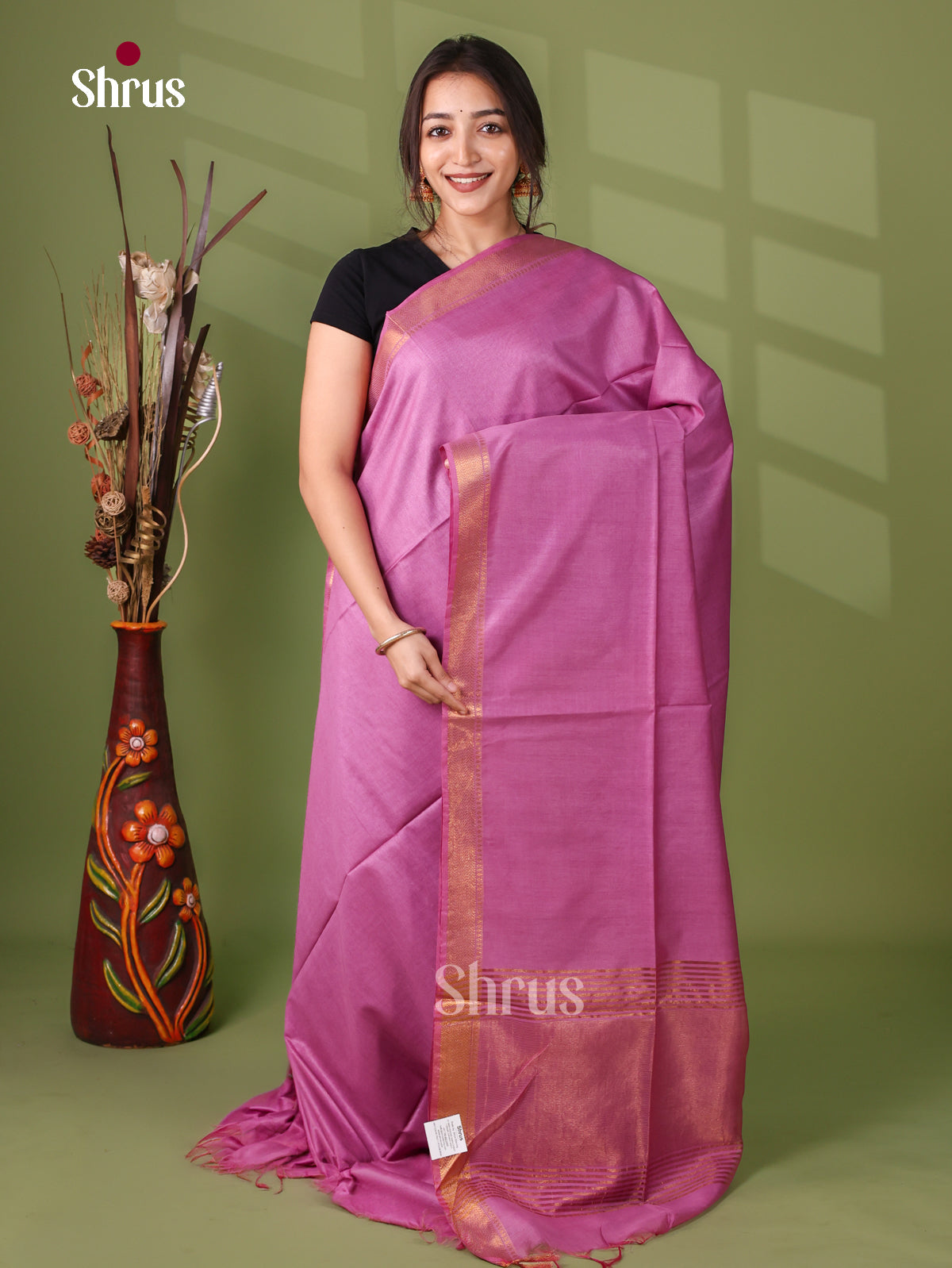 Semi Tussar Saree - EI05172