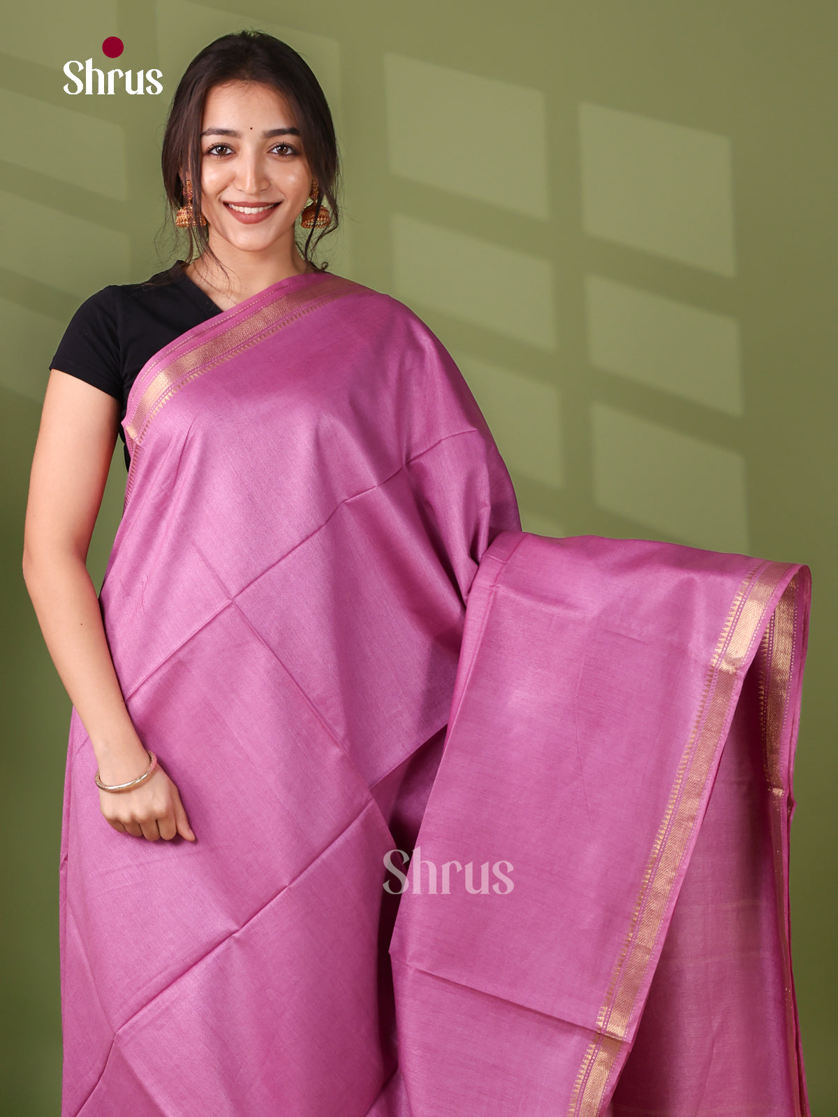 Semi Tussar Saree - EI05186