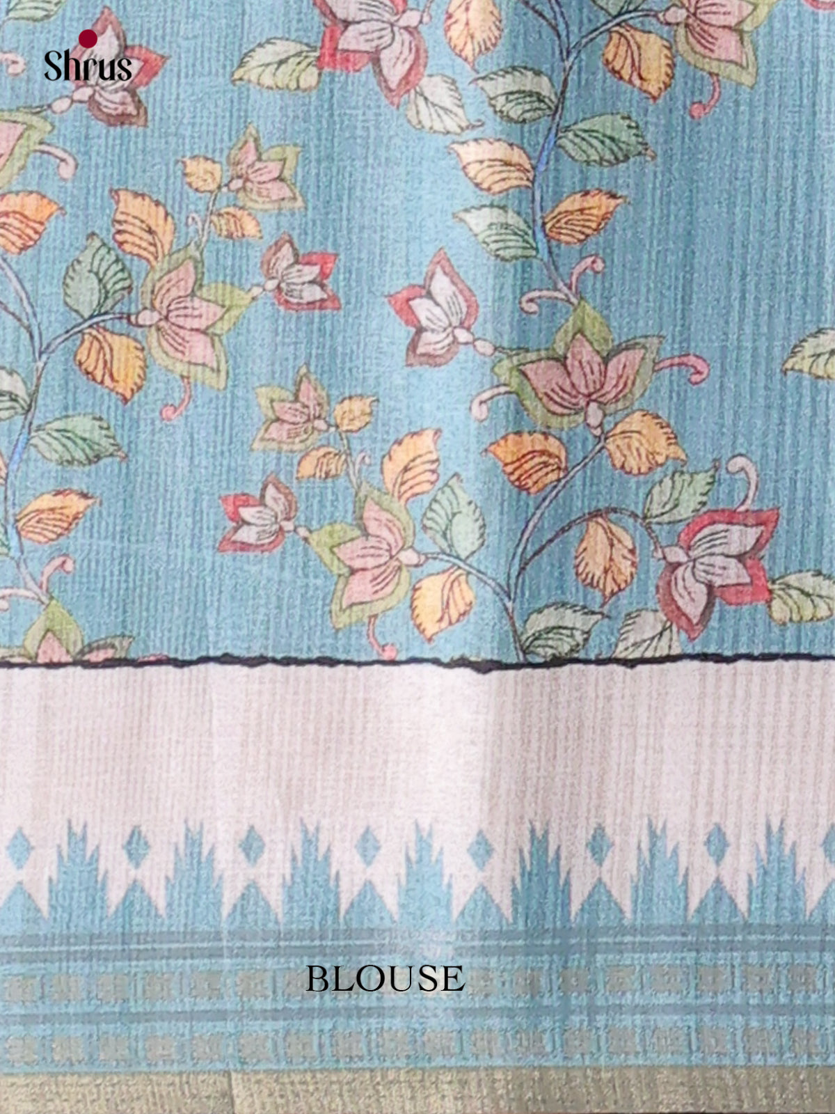 Printed Semi Tussar Saree - EI07188 - Shop on Shrus.com
