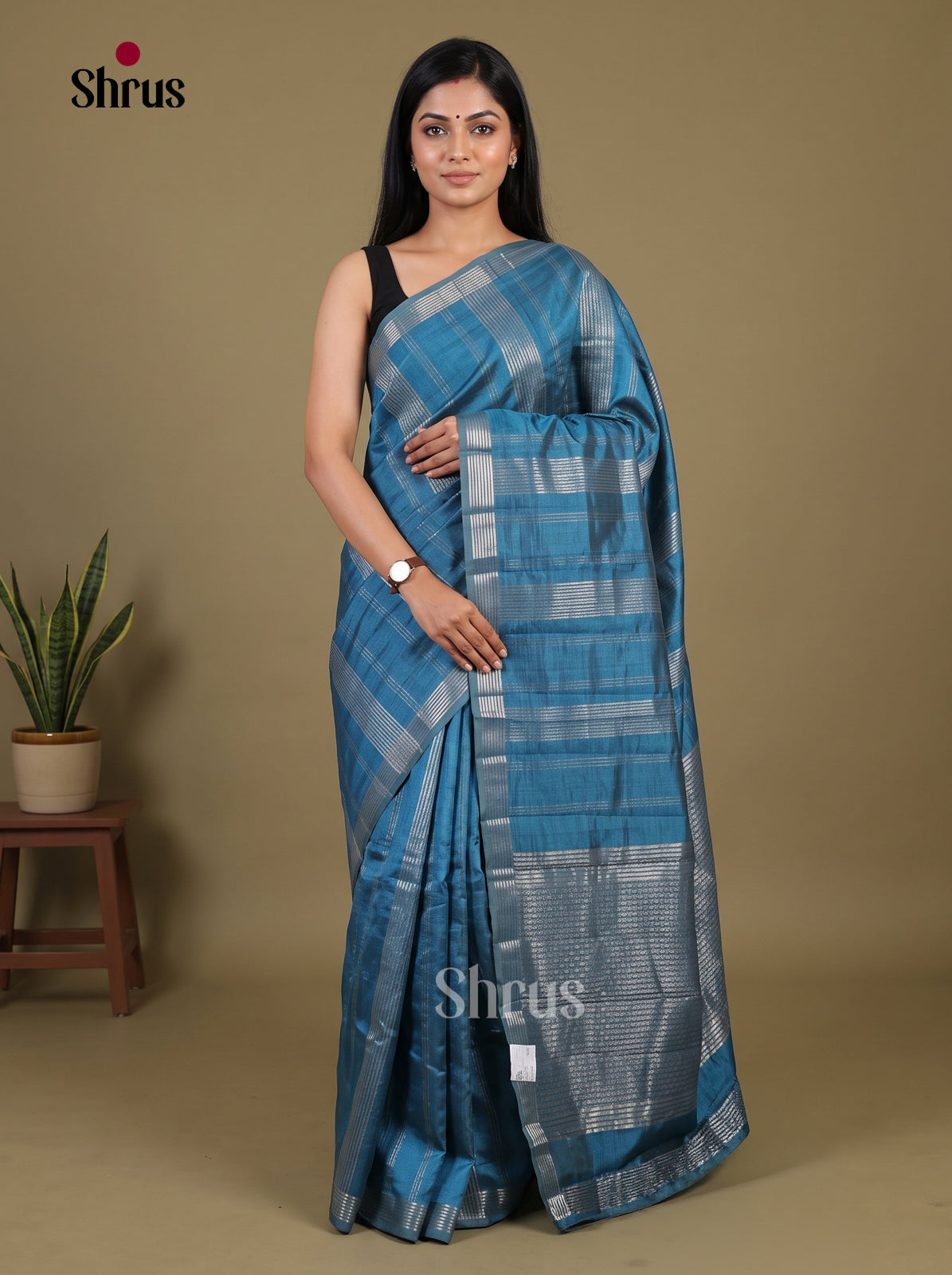 Semi Rawsilk Saree - EI07211