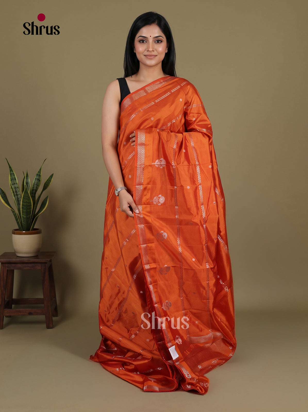 Semi Rawsilk Saree - EI07222