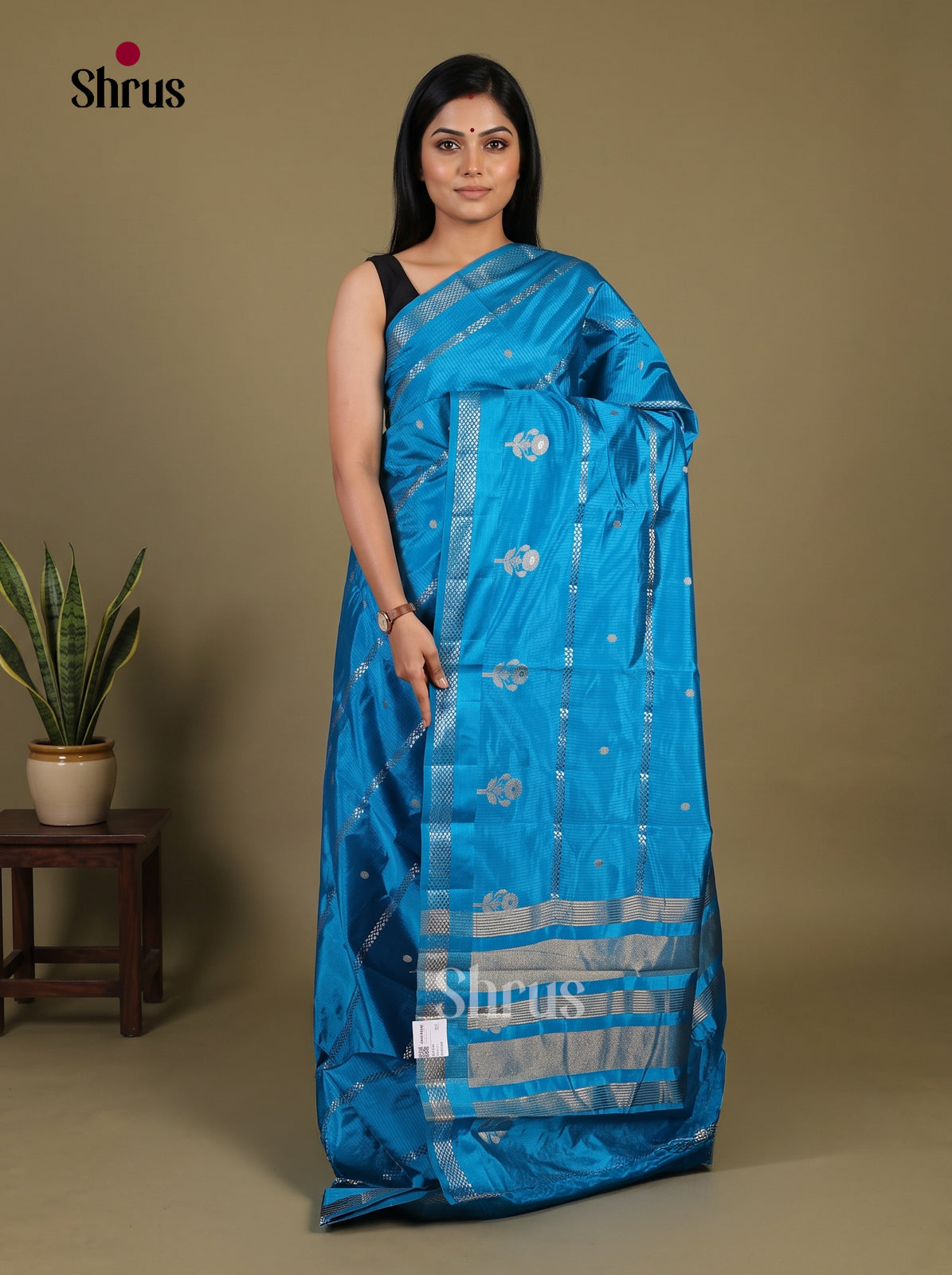 Semi Rawsilk Saree - EI07227