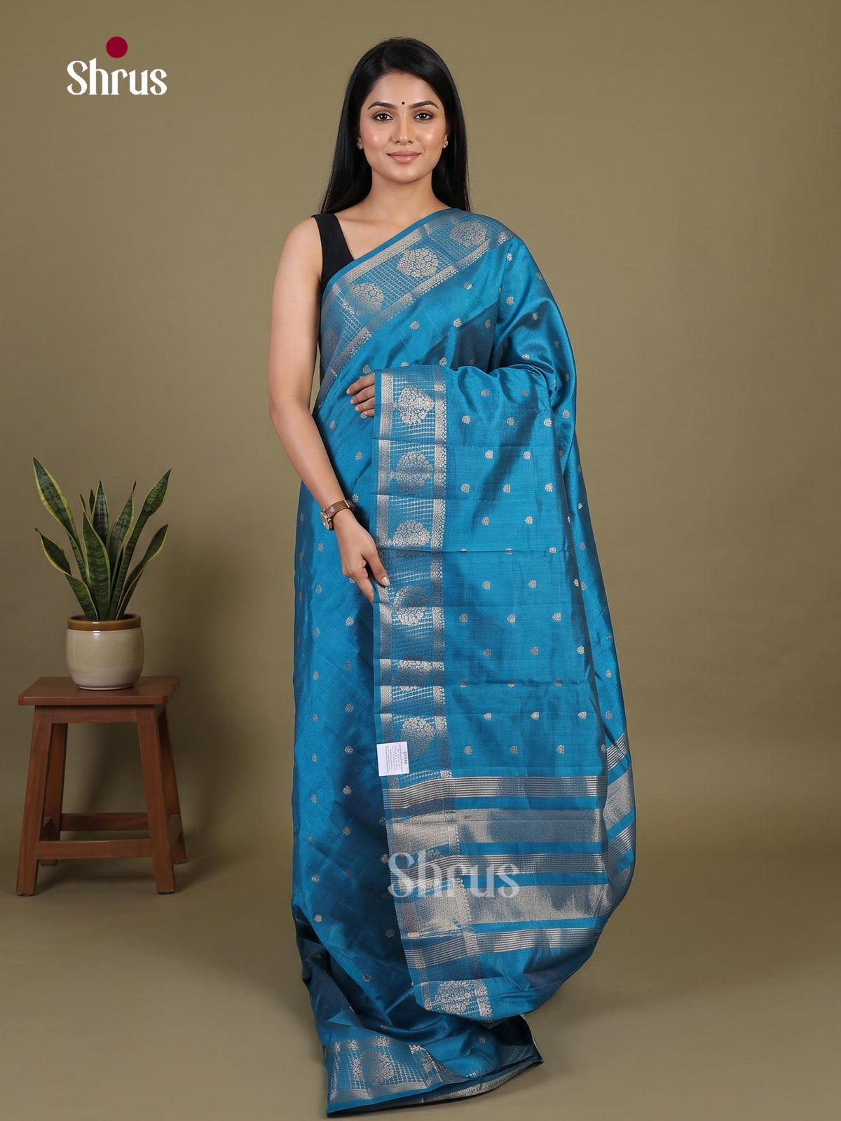 Semi Rawsilk Saree - EI07257
