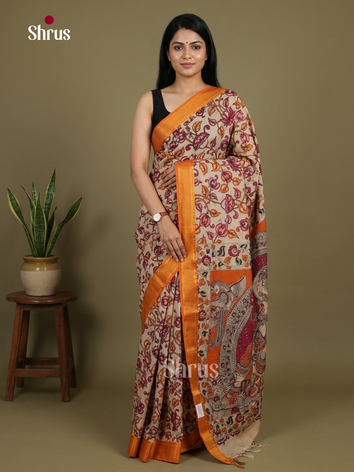 chennur-kalamkari Saree - EI07438