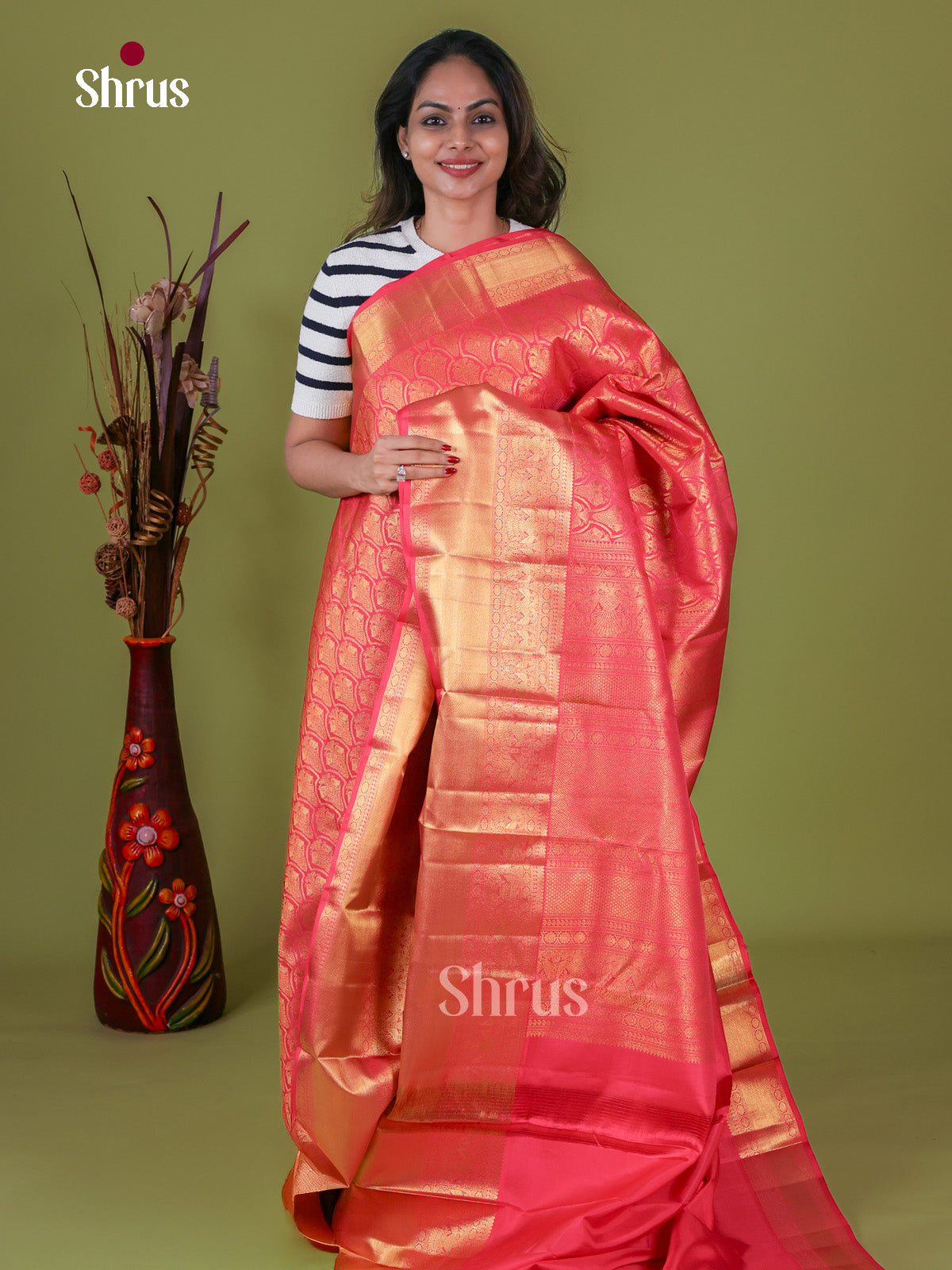 Kanchipuram silk Saree - EI08003