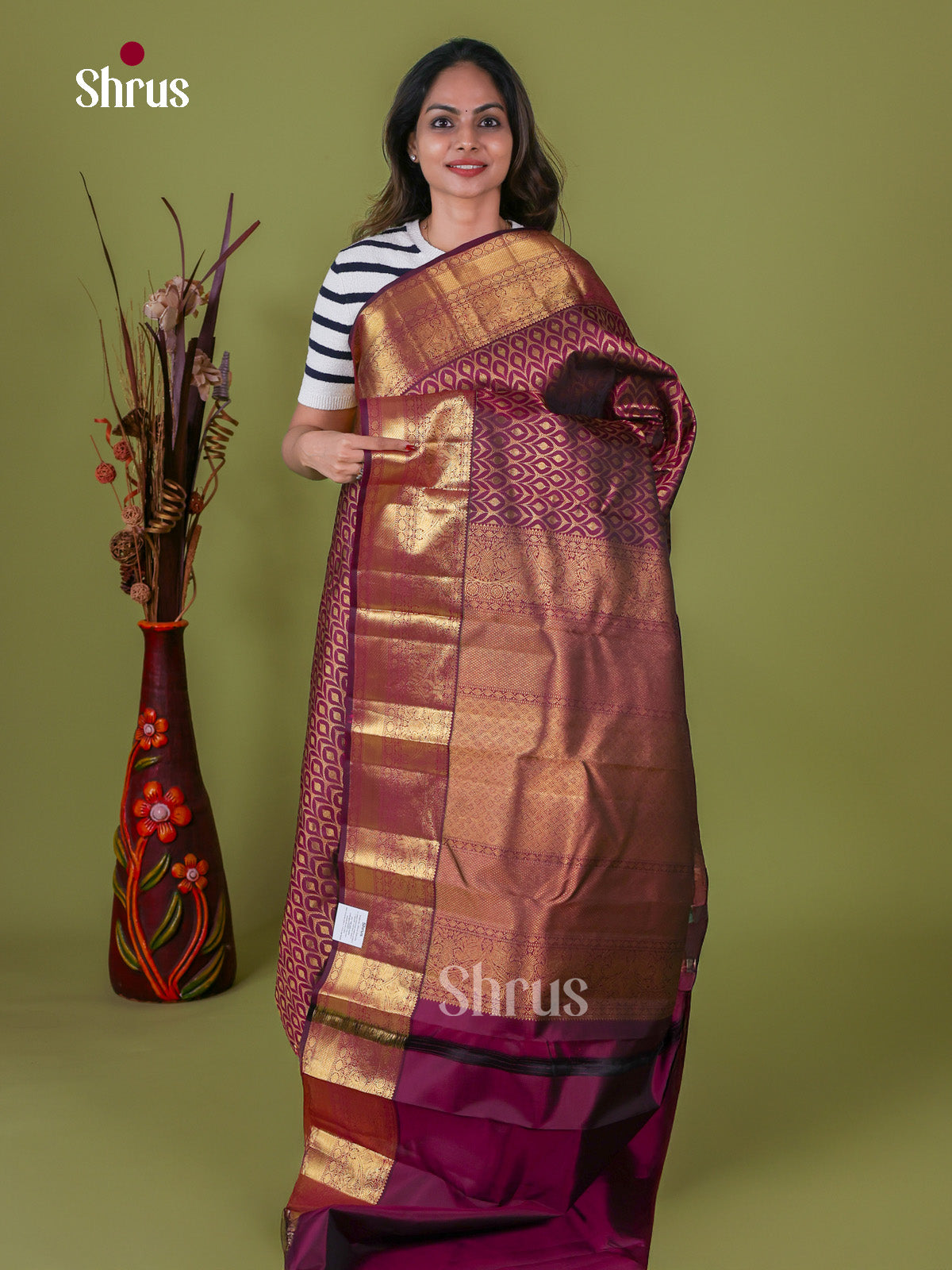 Kanchipuram silk Saree - EI08008