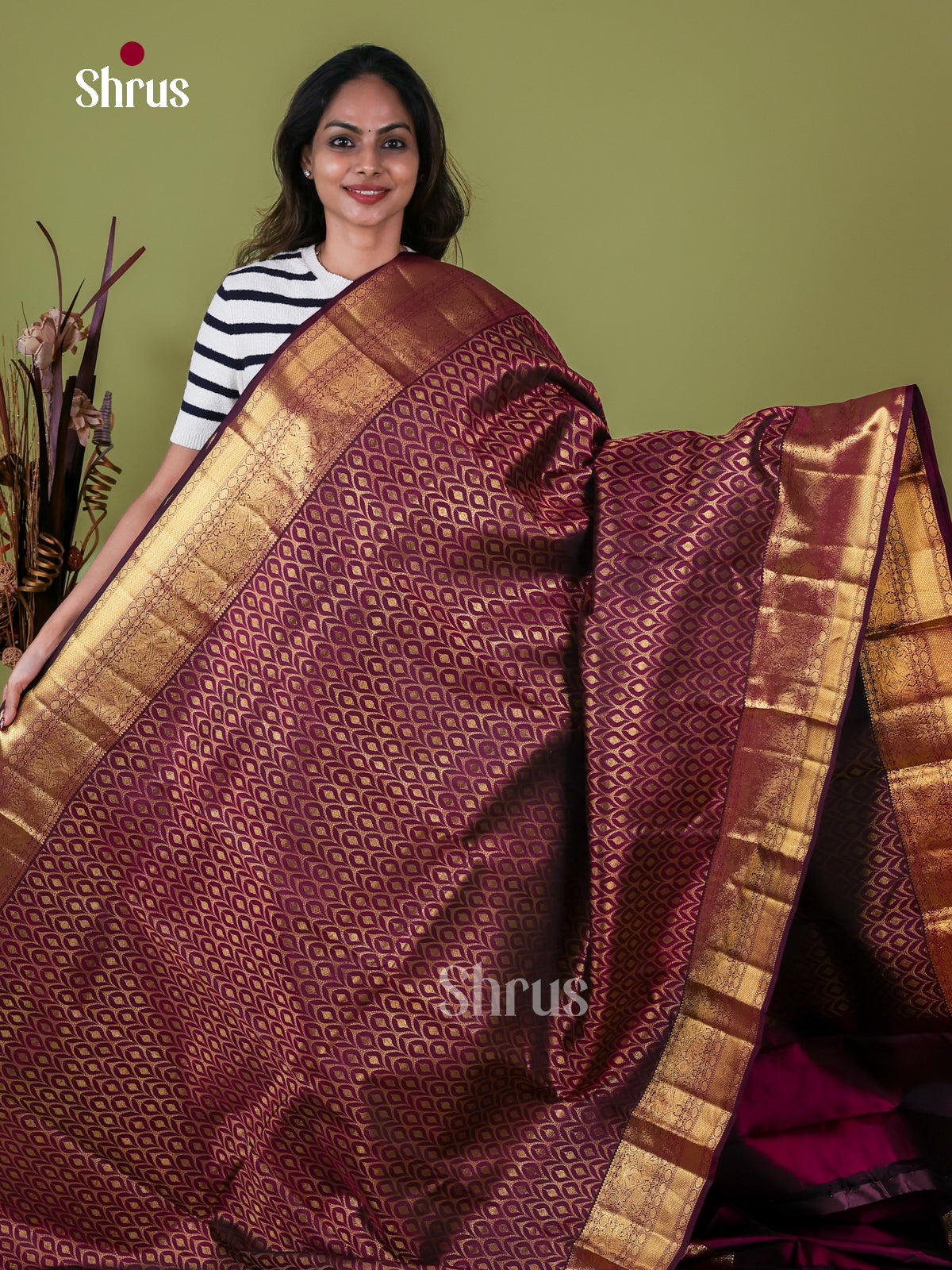 Kanchipuram silk Saree - EI08008