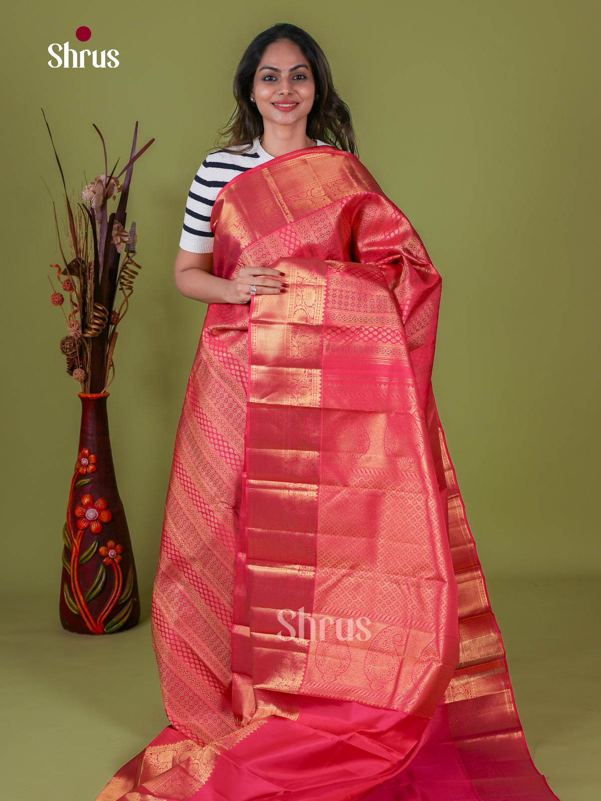 Kanchipuram silk Saree - EI08022