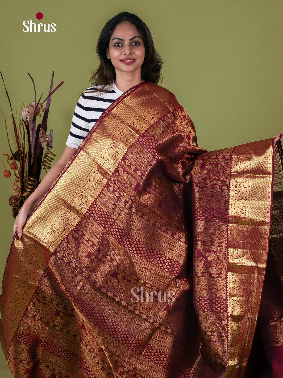Kanchipuram silk Saree - EI08026