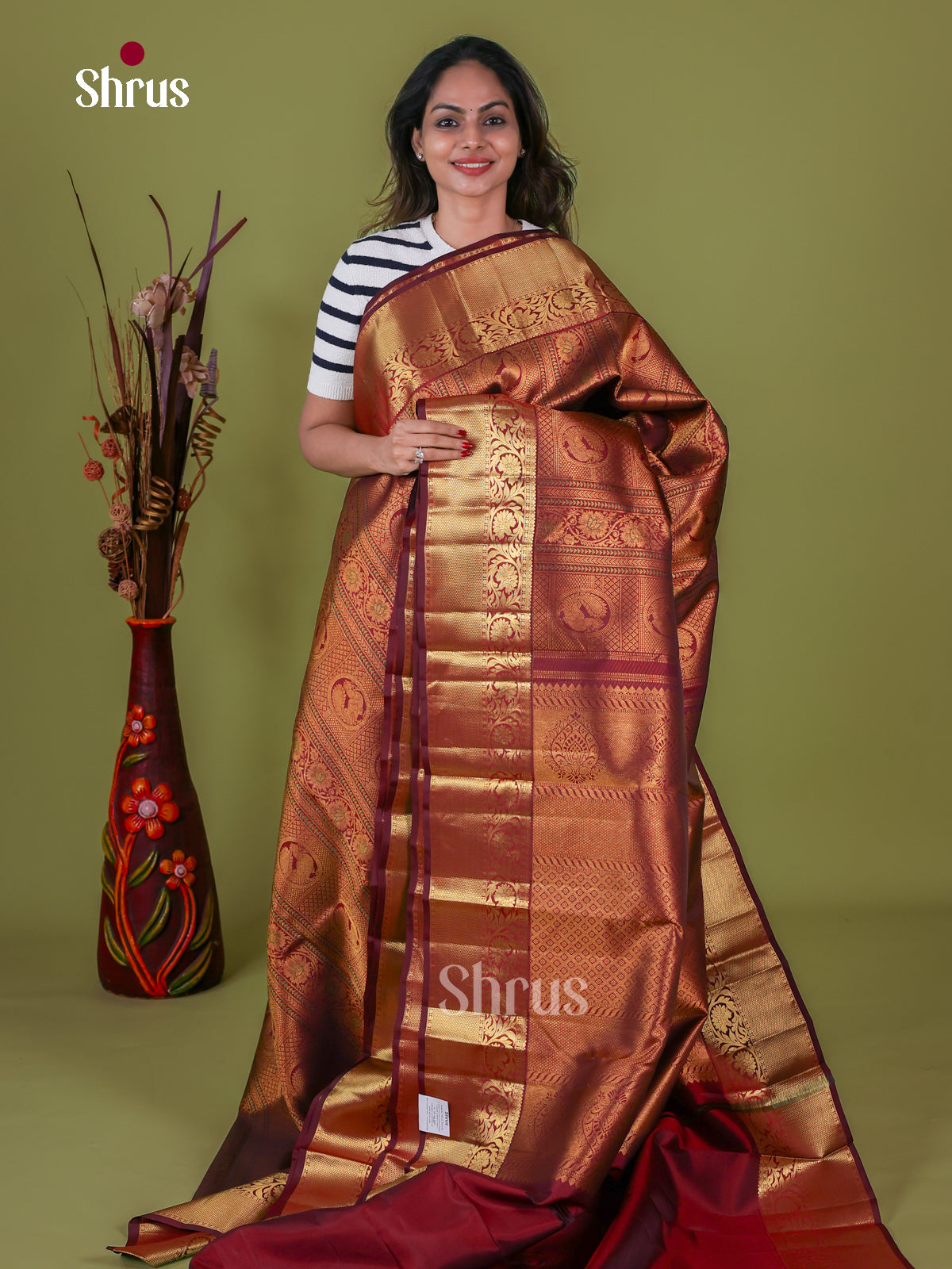 Kanchipuram silk Saree - EI08028