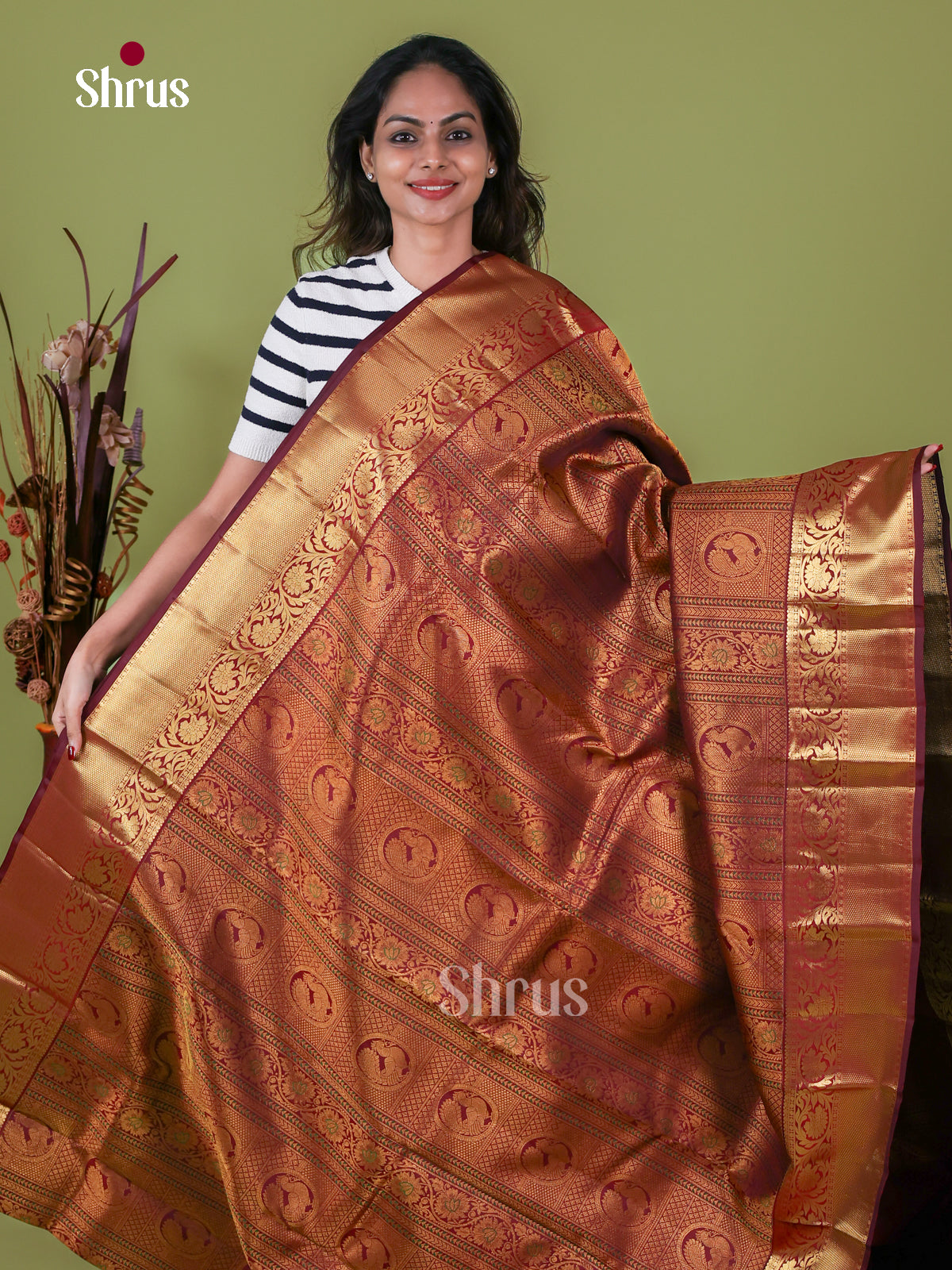 Kanchipuram silk Saree - EI08028