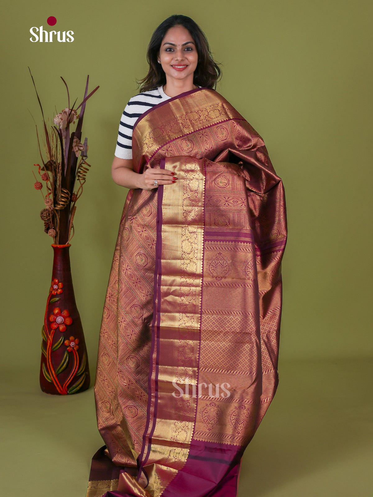 Kanchipuram silk Saree - EI08030