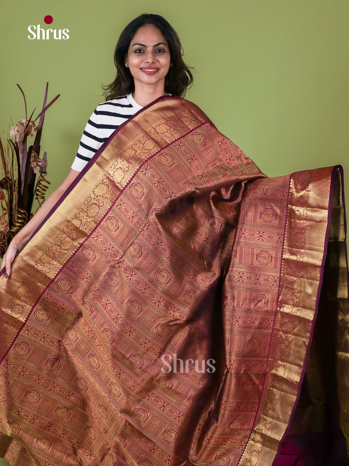 Kanchipuram silk Saree - EI08030