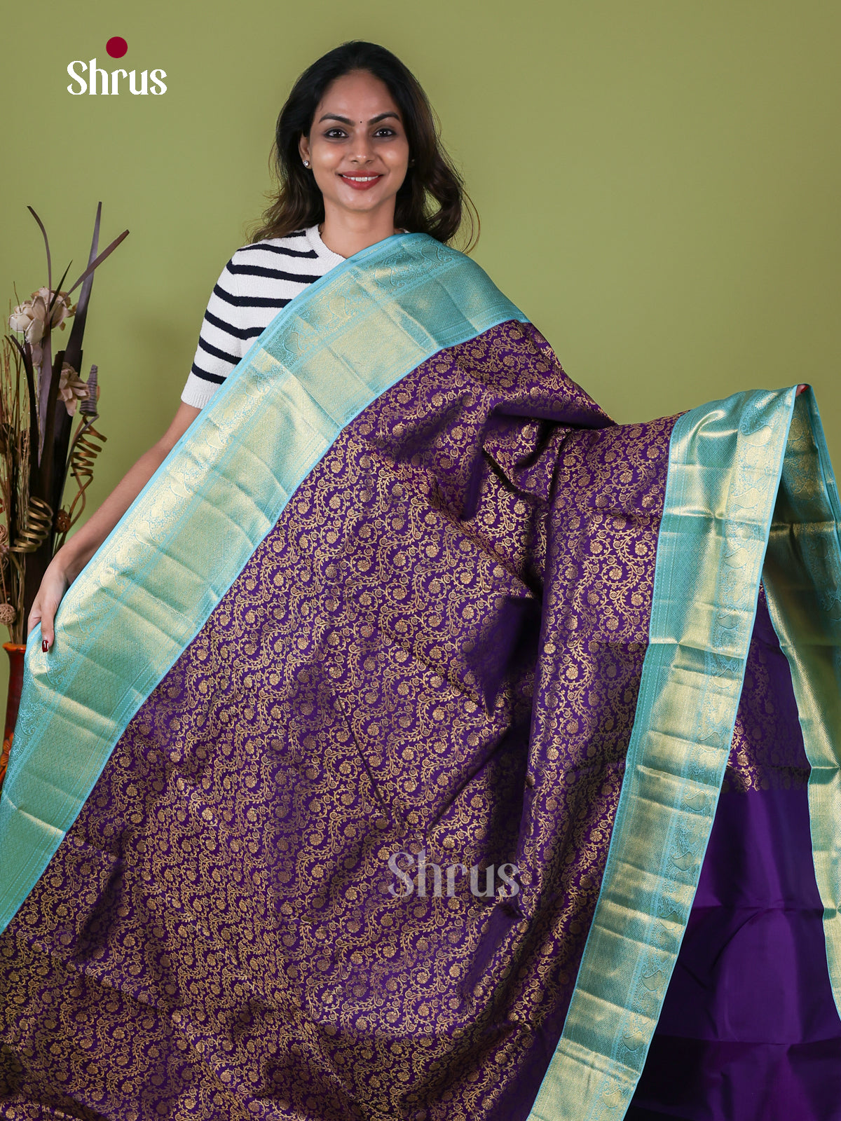 Kanchipuram silk Saree - EI08114