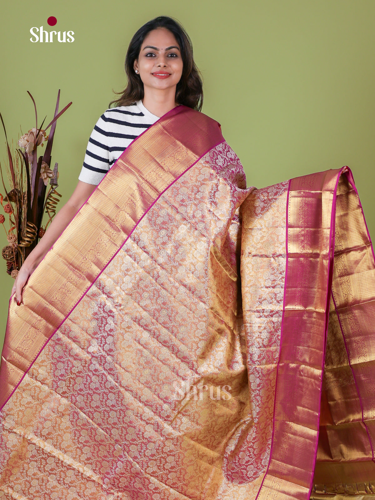 Kanchipuram silk Saree - EI08158