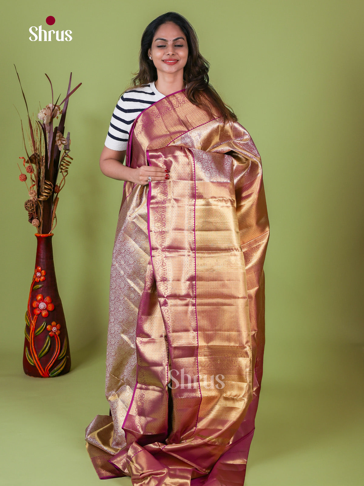 Kanchipuram silk Saree - EI08162