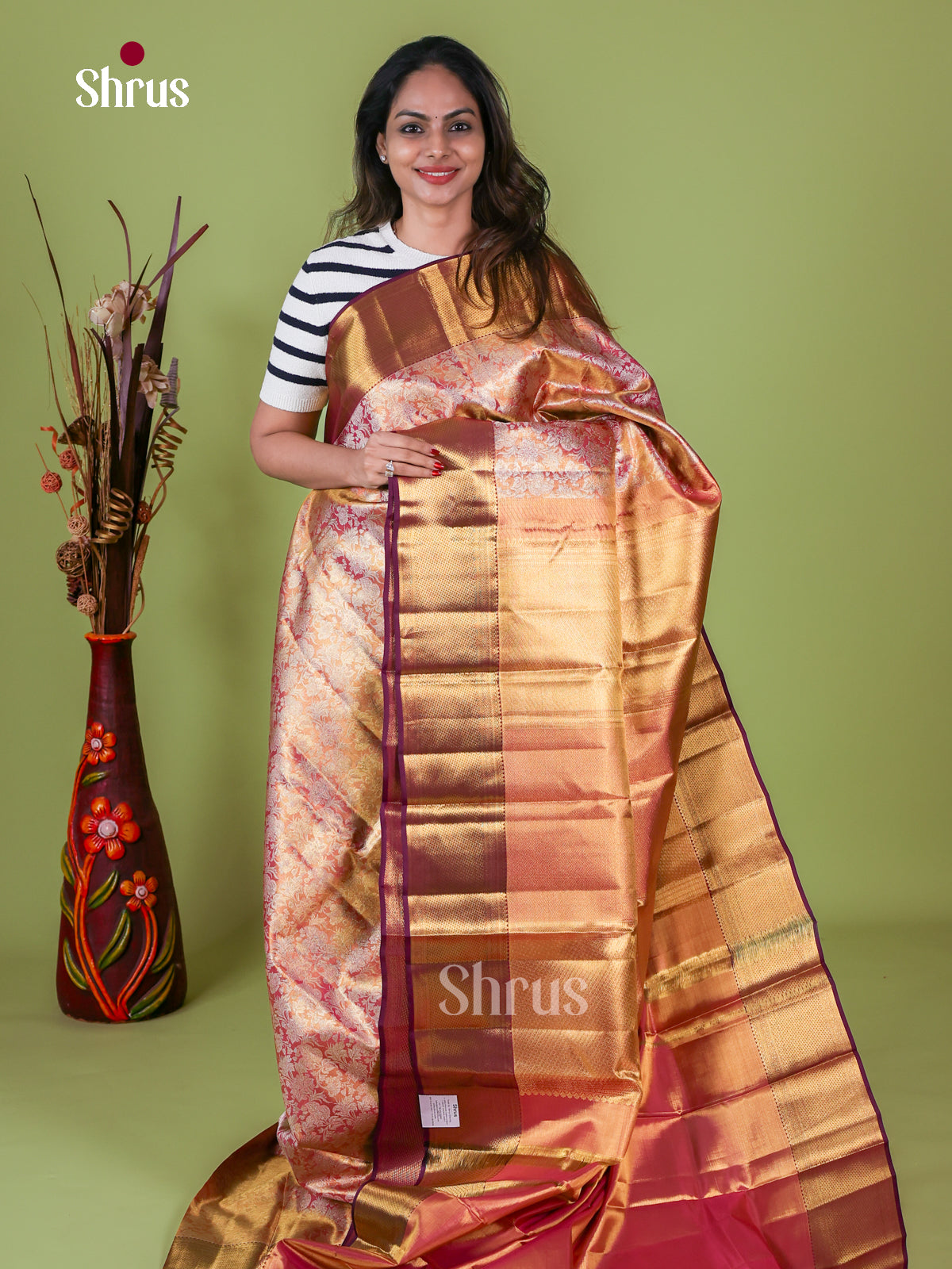 Kanchipuram silk Saree - EI08182