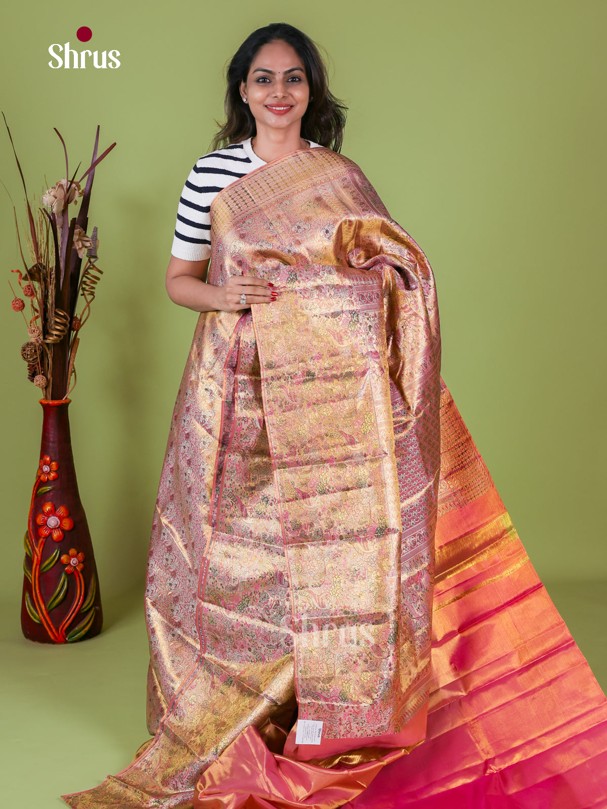 Kanchipuram silk Saree - EI08196