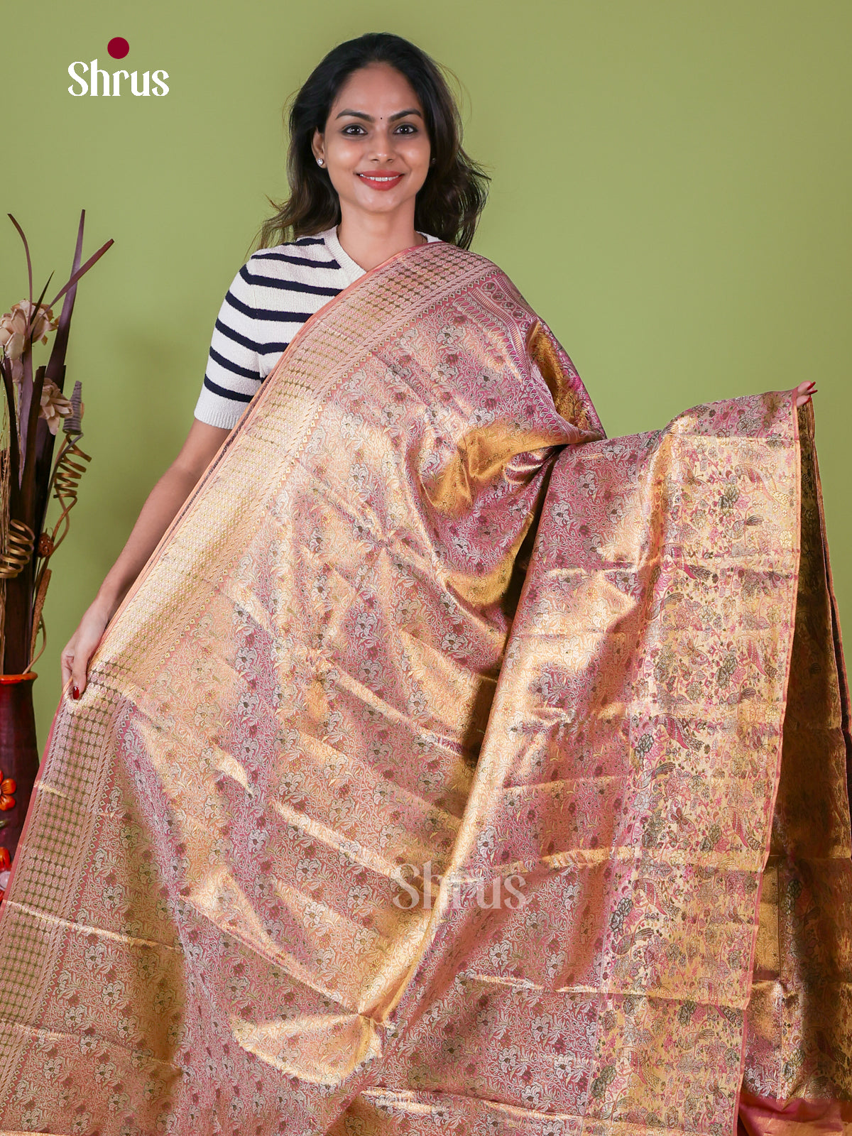 Kanchipuram silk Saree - EI08196