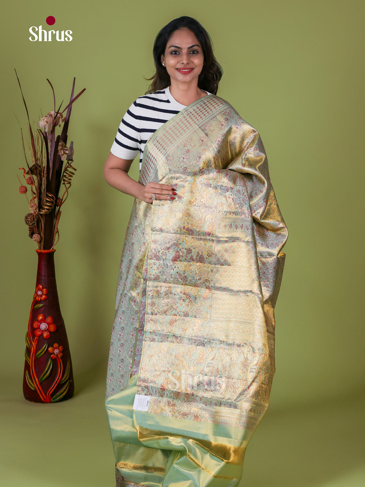 Kanchipuram silk Saree - EI08197