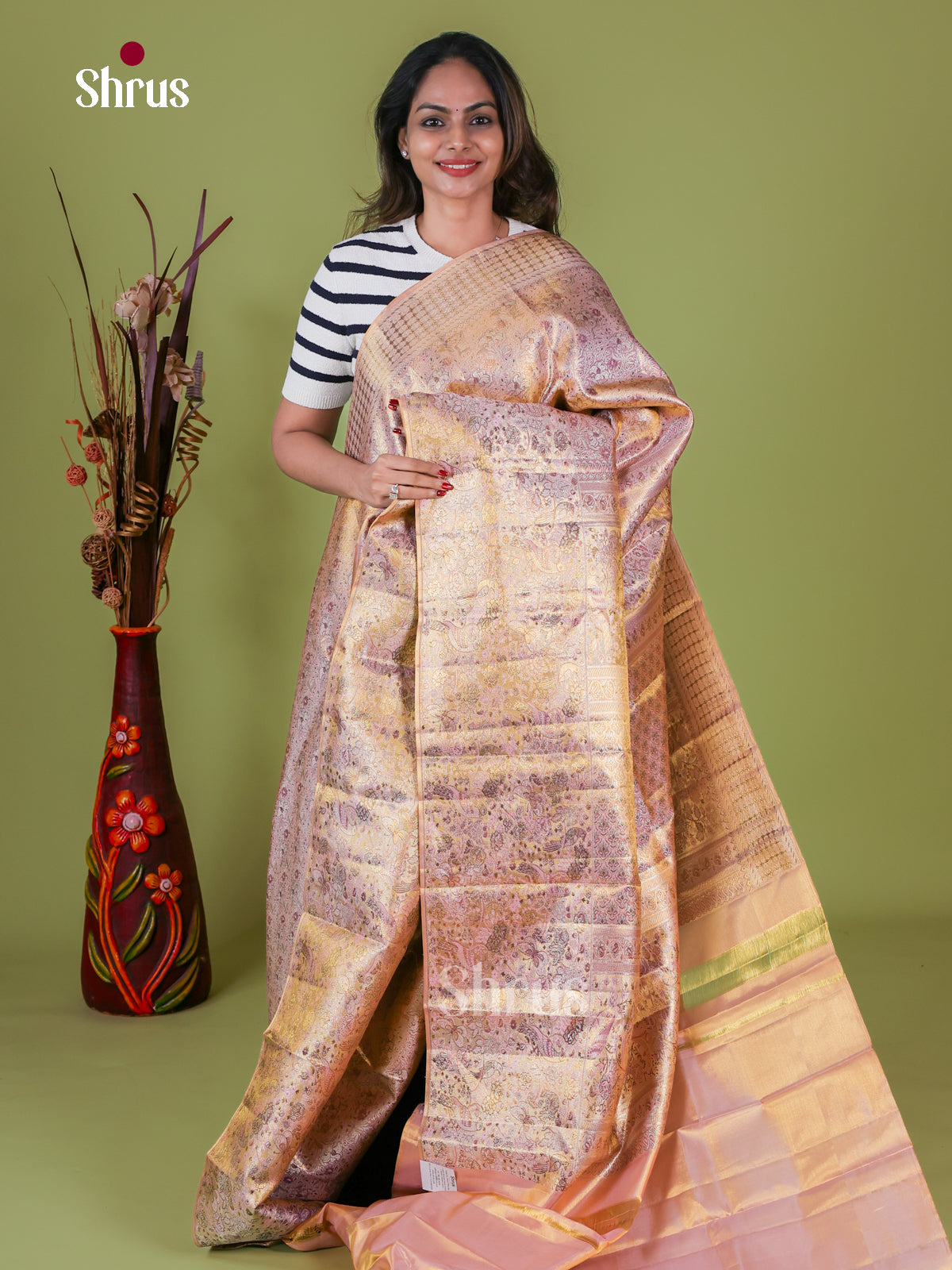 Kanchipuram silk Saree - EI08199