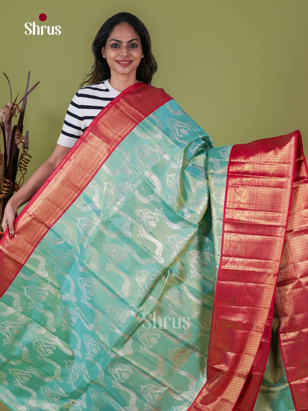 Kanchipuram silk Saree - EI08266