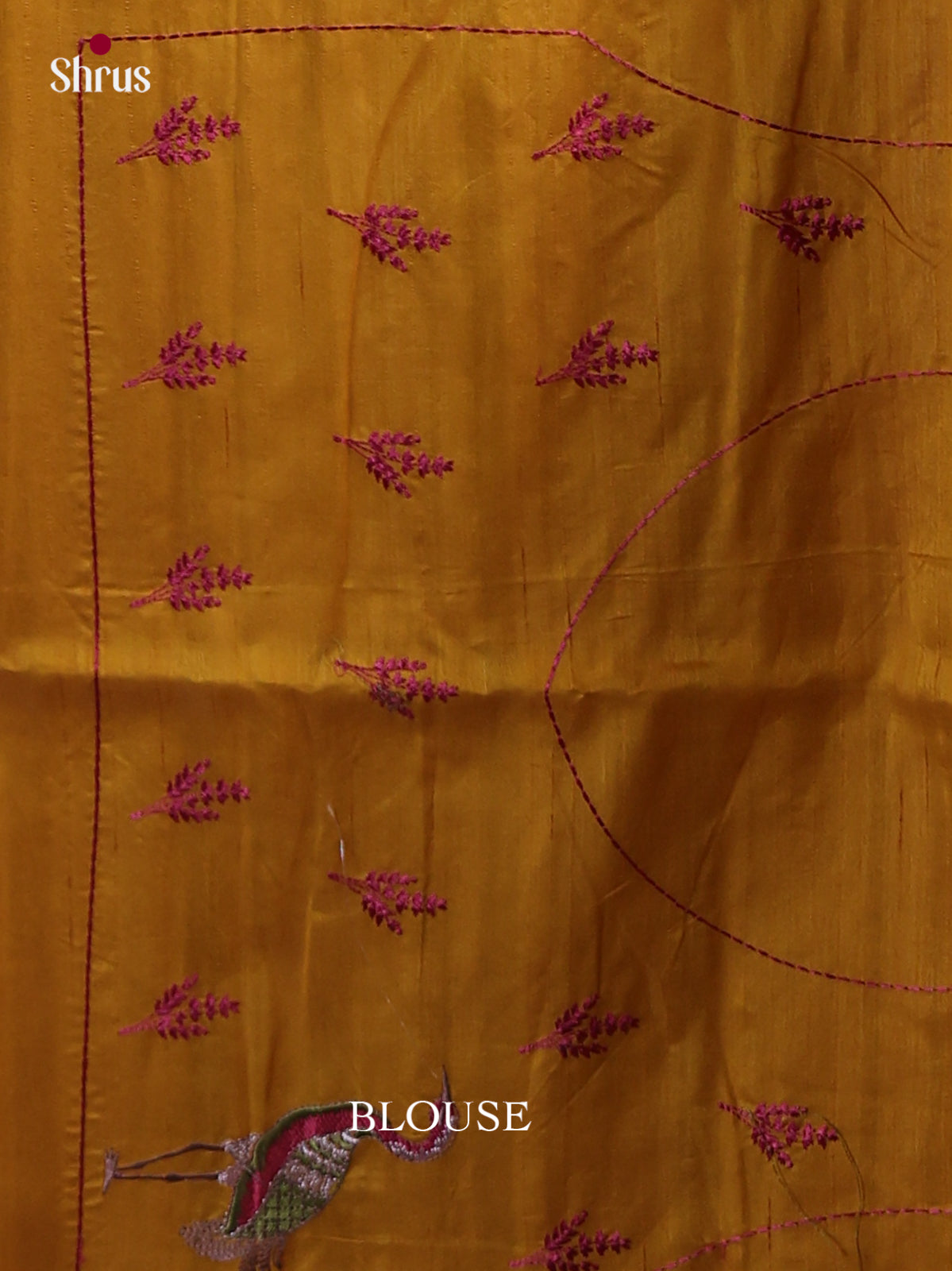 Semi Rawsilk Embroidery Saree - EI10085