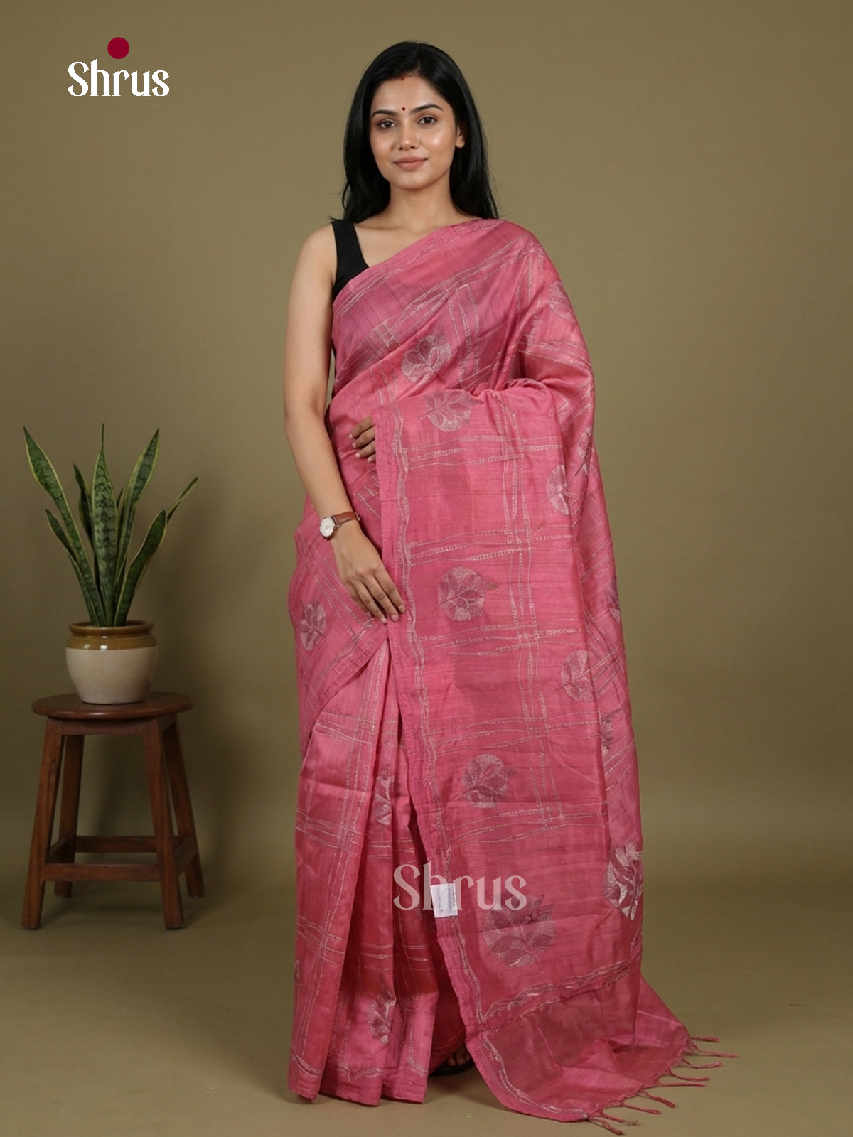 Semi Rawsilk Embroidery Saree - EI10133