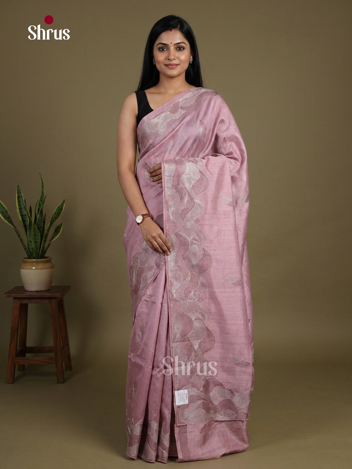 Semi Rawsilk Embroidery Saree - EI10249